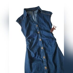 Haute Monde Blue Denim Dress